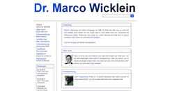 Desktop Screenshot of marco-wicklein.de