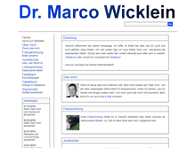 Tablet Screenshot of marco-wicklein.de